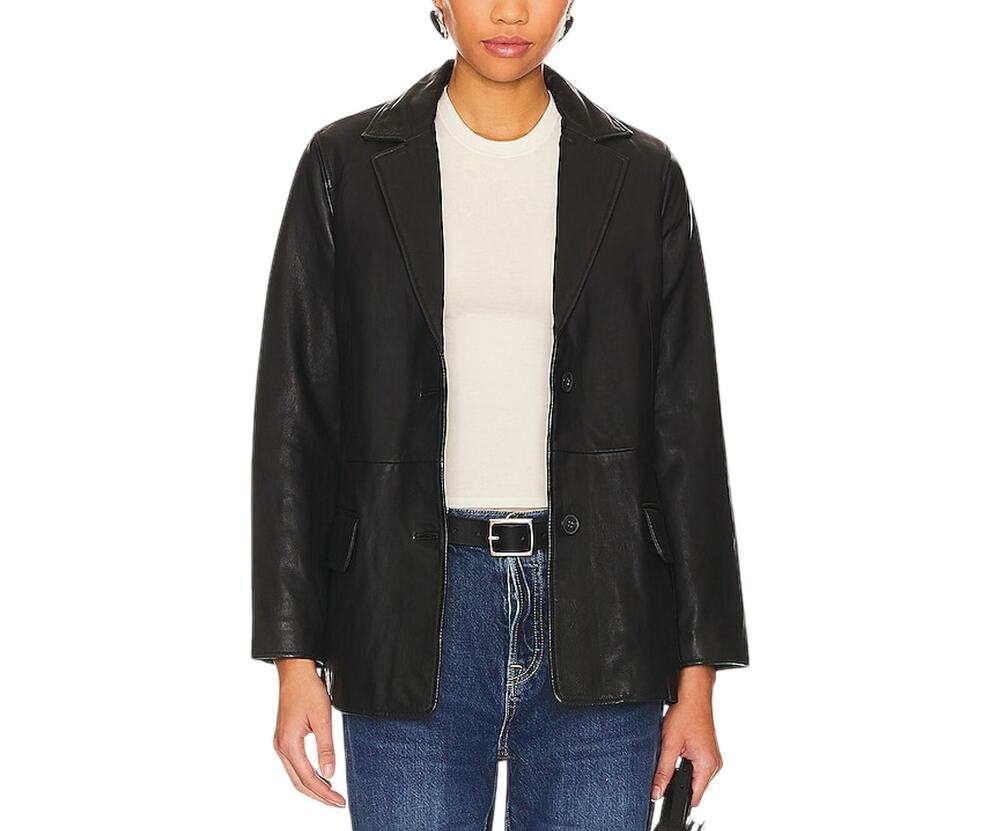 Allsaints Sleek Black Corrina Blazer Size 6 NWT